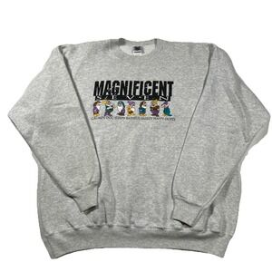 Vintage Disney 7 Dwarfs Embroidered Sweatshirt Magnificent Seven Snow White‎ XXL